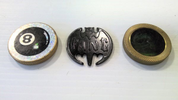 Lot of 3 1990s Metal Pog Slammers for sale