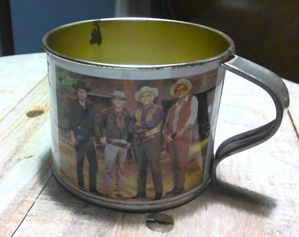 Vintage Ponderosa Ranch Tin Cup - Nevada USA for sale