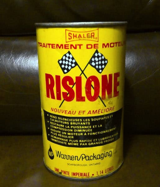 Vintage Shaler Rislone Engine Treatment 1 Quart Tin for sale