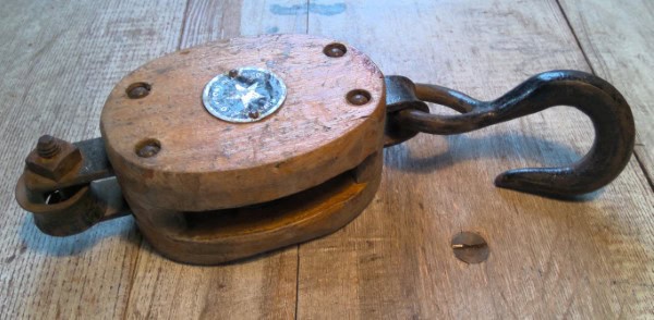 Vintage Boston & Lockport Block Co. No.3 Com Pulley for sale