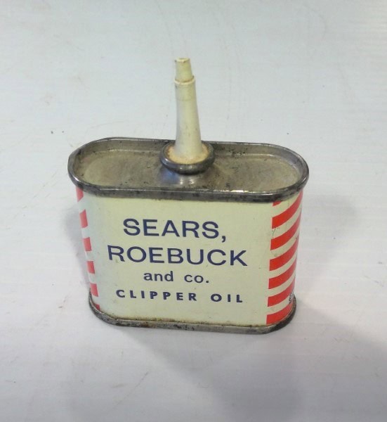 Vintage Sears Roebuck and Co. Clipper Oil Tin - Circa 1960s for sale