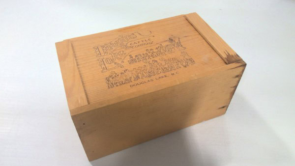 Vintage Douglas Lake Cattle Company Wood Box - Packaging. for sale