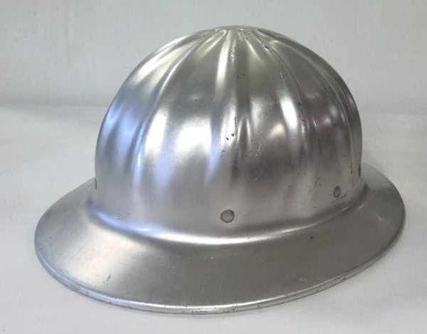 Vintage Aluminum Metal Hard Hat for sale