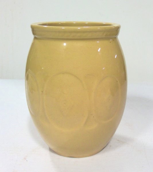 Vintage T.G. Green English Cornish Ware Pottery Oatmeal Harvest Colour Kitchen Storage Jar for sale