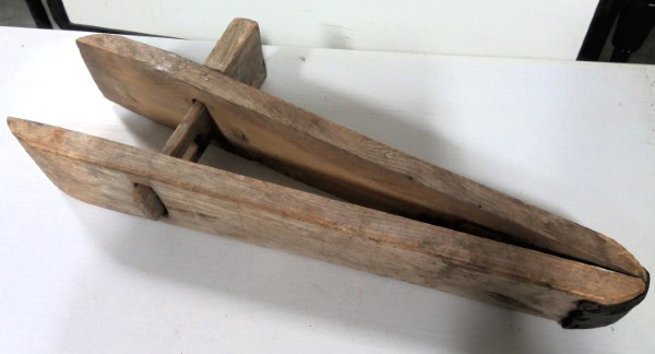 Antiques Primitive Harness Maker's Vise / Clamp Tool - Wood for sale