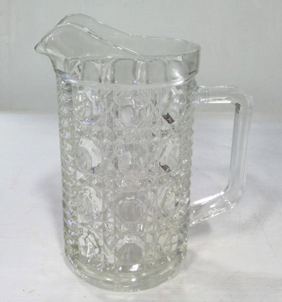 Vintage Federal Windsor Button & Cane Pattern Small Pitcher for sale