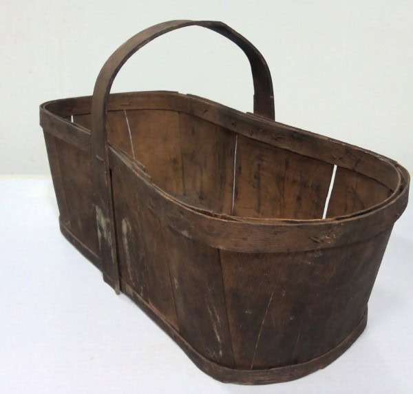 Vintage Wood Fruit Basket for sale