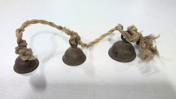 Antique Brass Door Bells / Sleigh Bells for sale