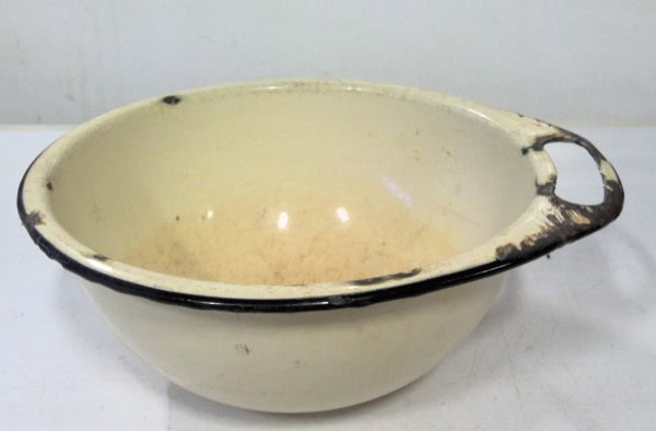 Vintage Enamelware Wash Basin for sale