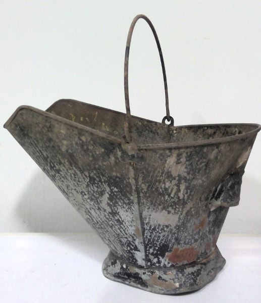 Vintage Fireplace Coal Scuttle / Ash Bucket for sale