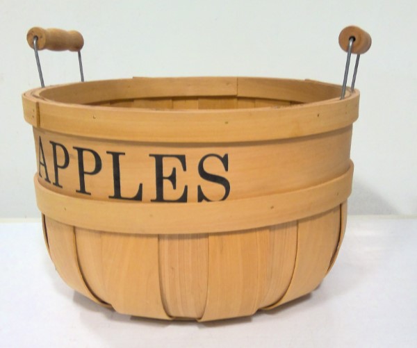 Chipwood Apples Fruit Basket - Vintage Style for sale