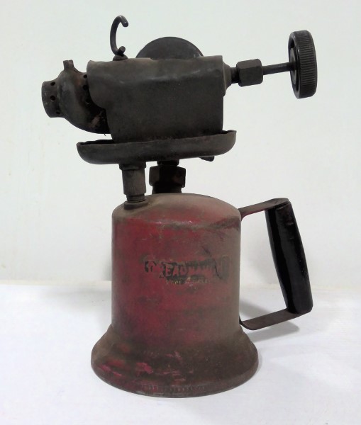 Vintage Dreadnaught Blow Torch with Gauge for sale