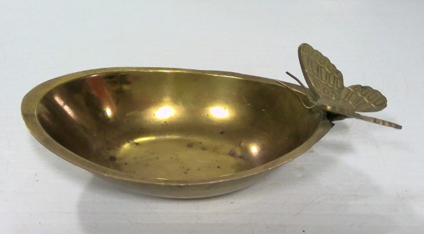 Vintage Brass Butterfly Soap Dish for sale