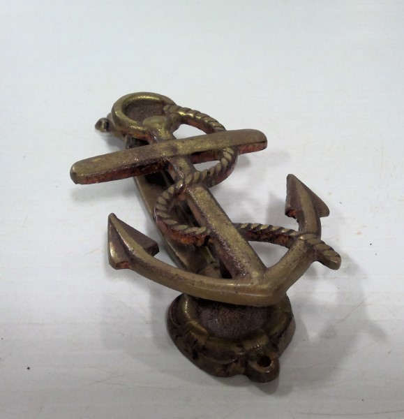 Vintage Brass Anchor Door Knocker for sale