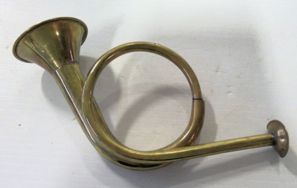 Vintage Brass Decorative French Horn / Christmas Horn for sale