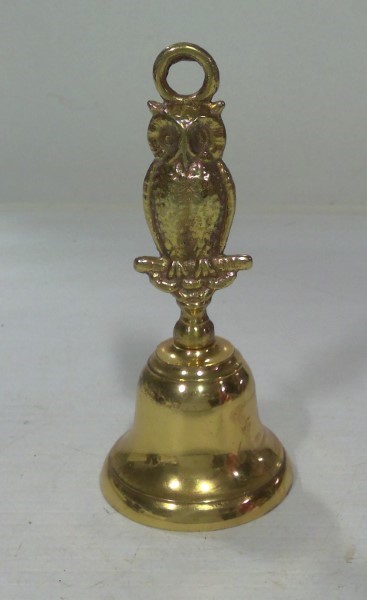 Vintage Brass Owl Table/Dinner Bell for sale