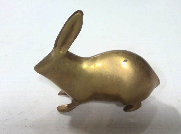 Vintage Mid Century Modern Brass Rabbit for sale