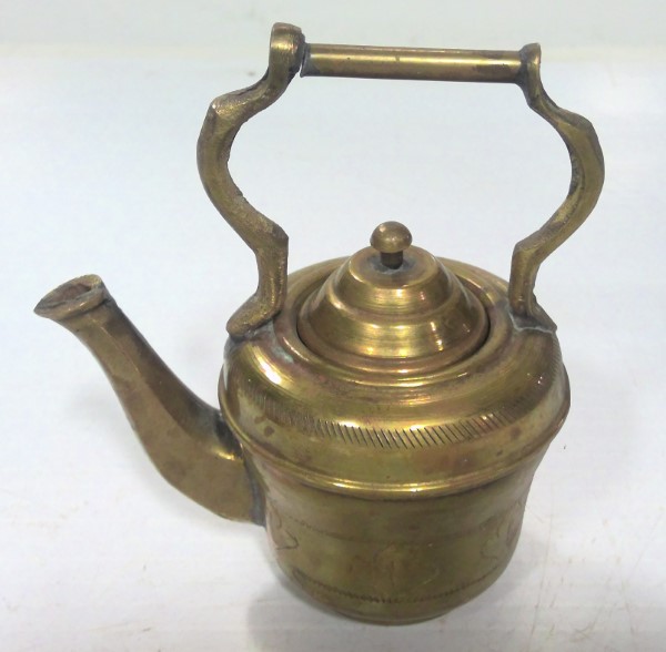 Vintage Brass Mini Kettle / Tea Kettle for sale