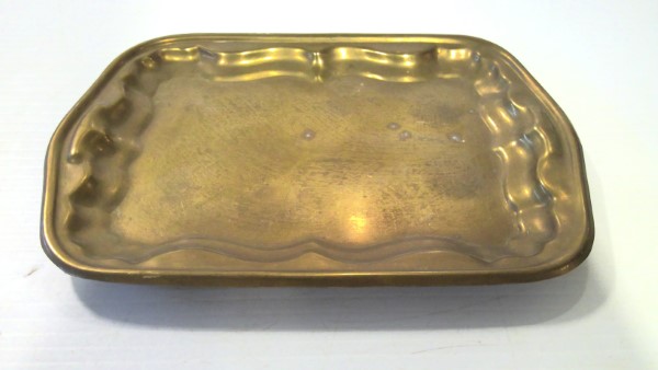 Small Vintage Brass Serving Tray for sale