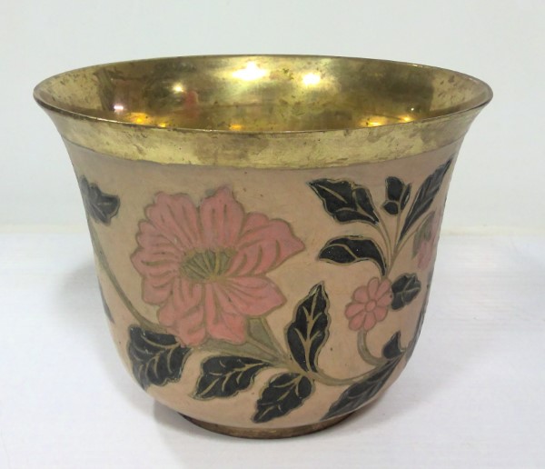 Vintage Brass Flower Pot / Planter for sale