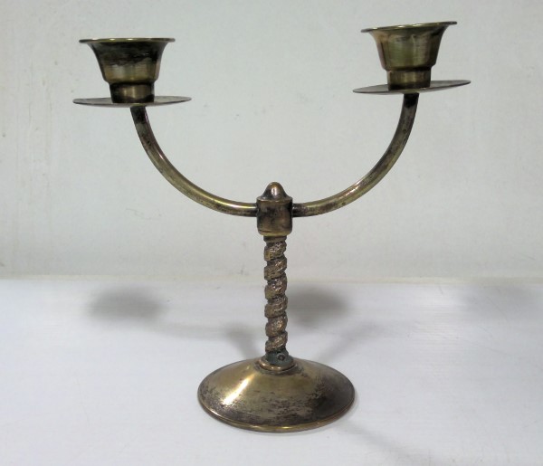 Vintage Uranio Orfebre Spain Candlestick Holder - Brass. for sale