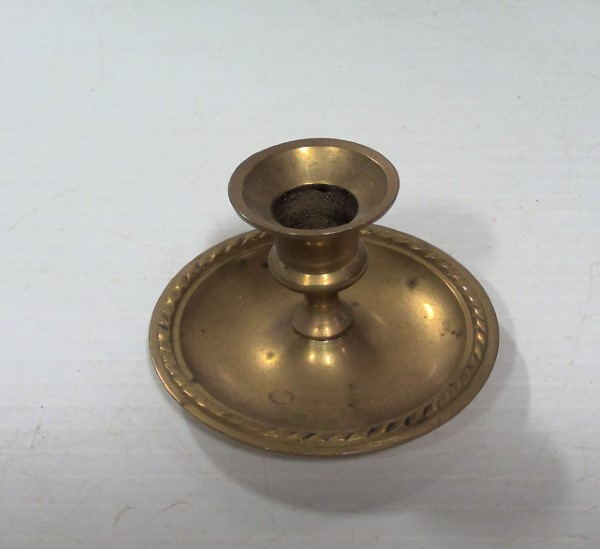 Vintage Brass Small Candlestick Holder for sale