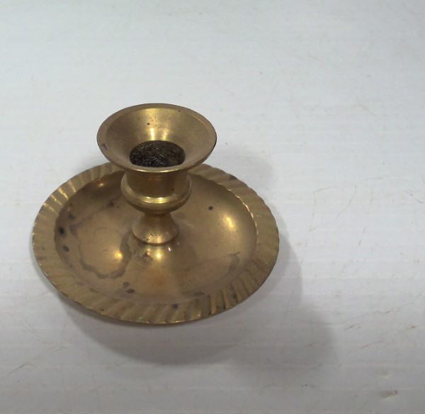 Vintage Brass Small Candlestick Holder for sale