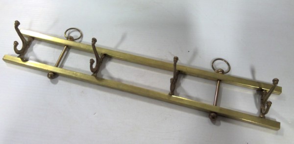 Vintage Brass Coat Hanger / Organizer for sale