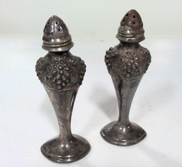 Antique Viking EP Lead Salt & Pepper Shakers #1033 for sale