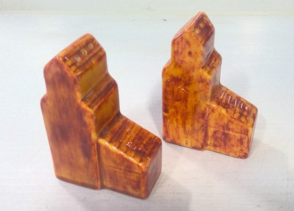 Vintage Saskatchewan Grain Elevator Ceramic Salt & Pepper Shakers for sale