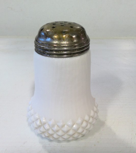 Vintage Milk Glass Acorn Salt / Spice Shaker for sale