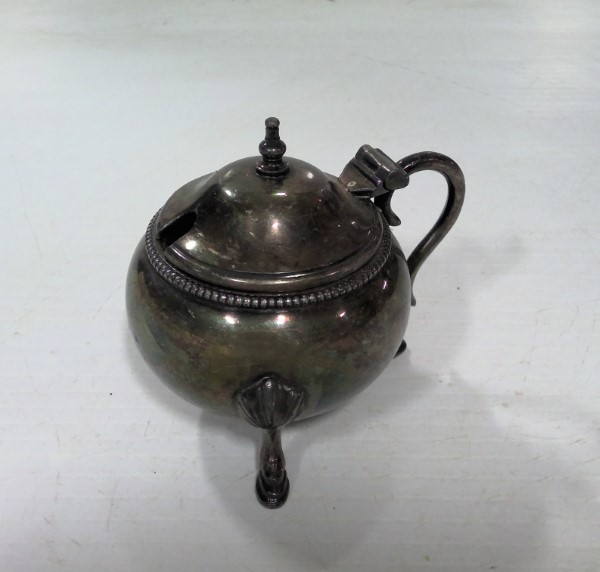 Antique Silverplate Footed Sugar Bowl for sale