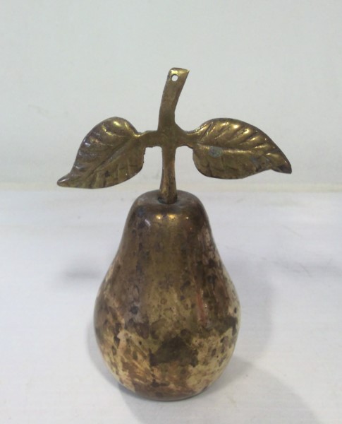 Vintage Solid Brass Pear Shaped Bell. Made in India for sale