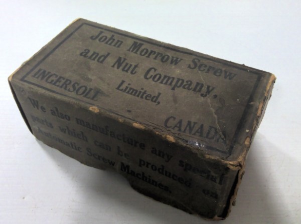 Antique (Pre 1937) John Morrow Screw & Nut Company Box Top Advertising for sale