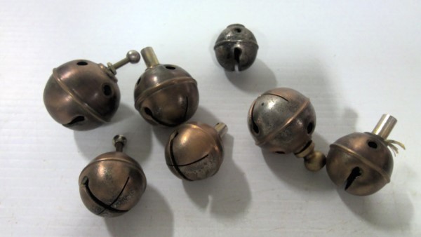 Antique Brass Sleigh Bells Lot for sale