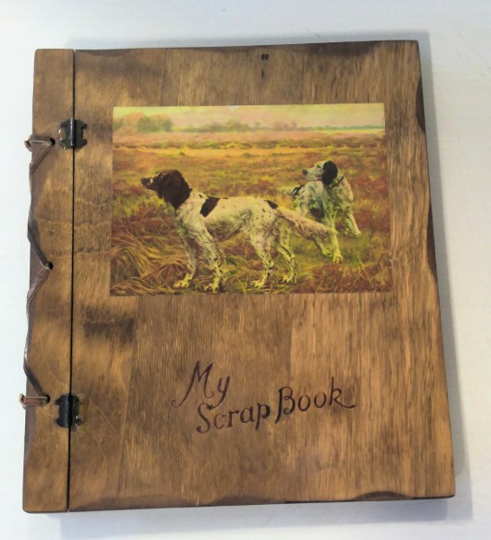 Vintage Wood Scrapbook / Photo Album for sale