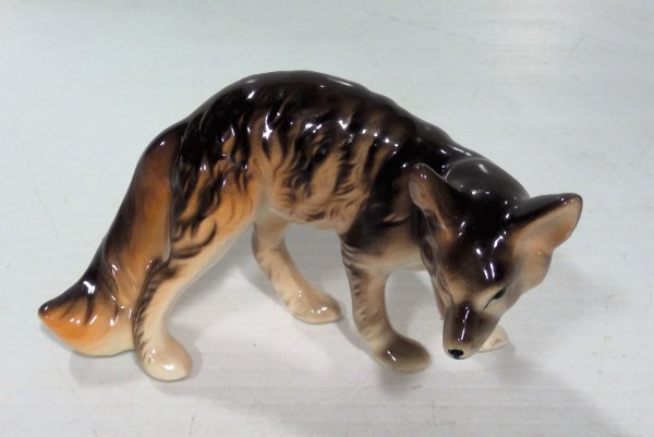 Vintage Ceramic Fox Figurine - Made in Japan for sale