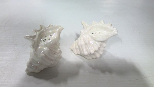 Vintage Seashell by Enterprise Salt & Pepper Shakers - Made in Japan for sale