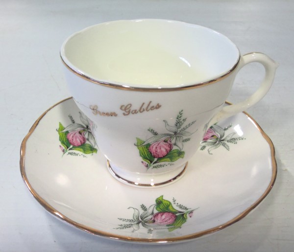 Vintage Lady Slipper "Green Gables" Tea Cup for sale