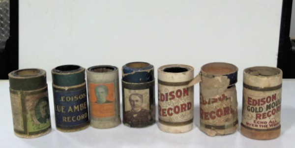 Lot of 7 Antique Edison Phonograph Cylinders for sale