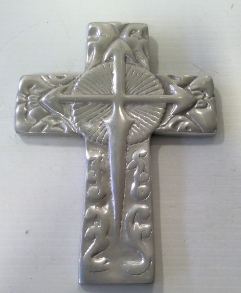 8" Cast Aluminum Cross for sale