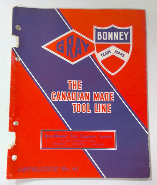 1940 Gray Bonney Tools Catalogue No.41 The Canadian Made Tool Line for sale