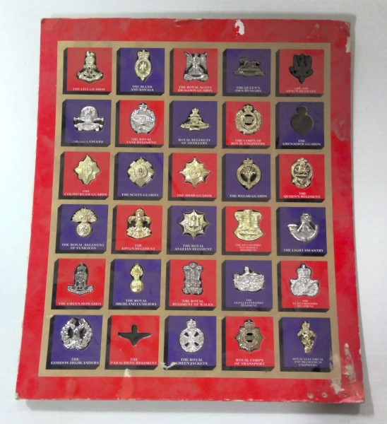 The Great British Regiments Badge Collection - 1970s Collectables. for sale