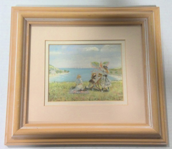 Children on the Beach by René Legrand - Frame Art Print for sale