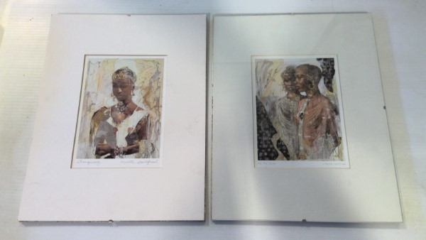 Lot of 2 Marta Gottfried Prints "Tranquility" & "We Are Sisters" for sale