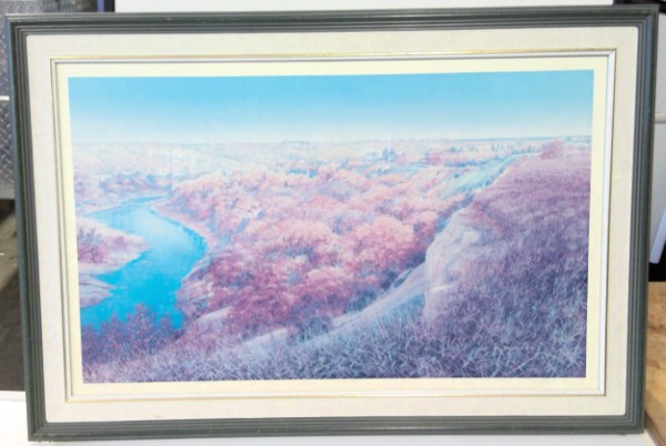 R.T. Parker Hand Signed Numbered Limited Edition Print "Wawanesa Gorge" 1630/1850 for sale