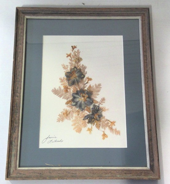 Janice Lutsenko Flower Art - Framed Dried Flowers for sale