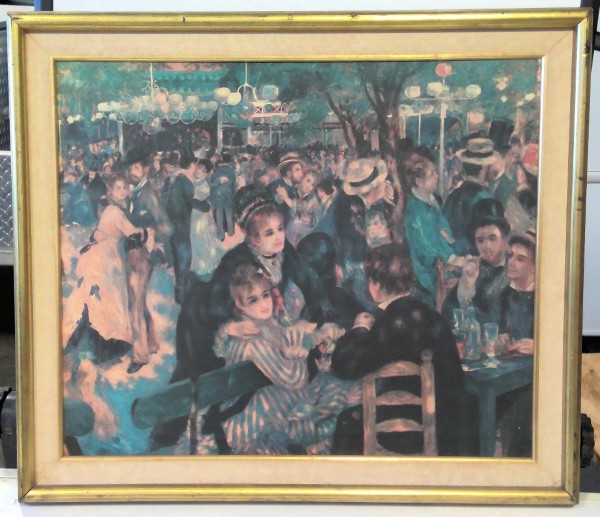 Bal du moulin de la Galette by Pierre-Auguste Renoir - Large Framed Print for sale