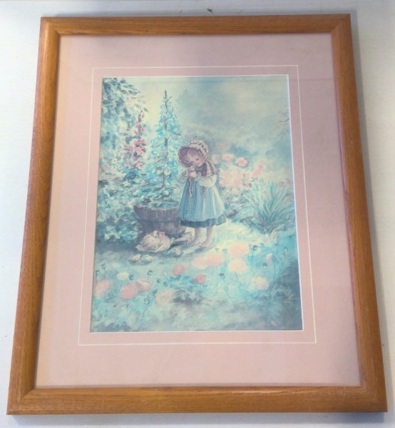 Vintage Tasha Tudor Framed Art Print for sale