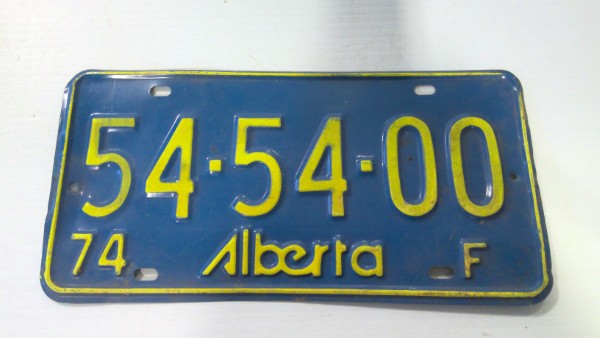 1974 Alberta Farm License Plate for sale